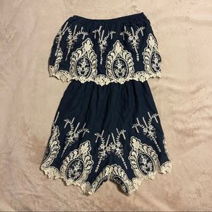 Alya (Francescas) Strapless Romper